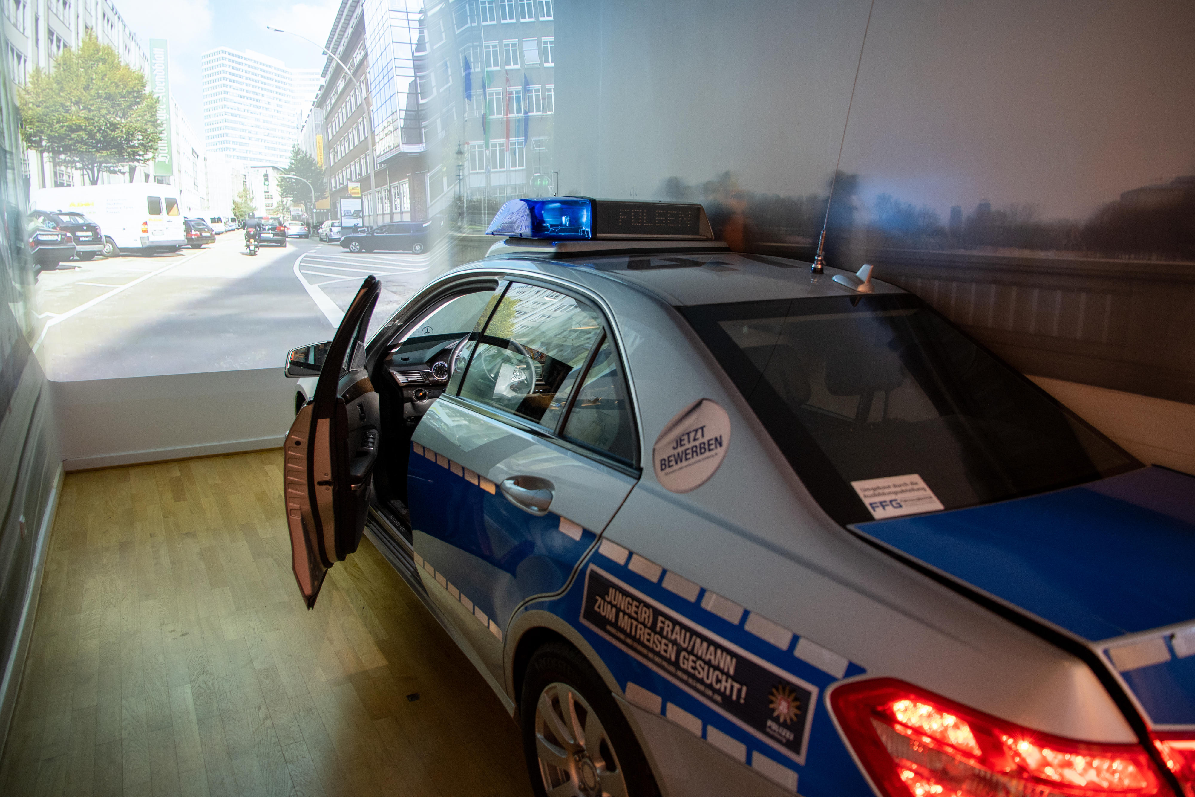Streifenwagen im Polizeimuseum